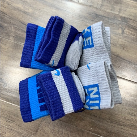 NIKE EVERYDAY CUSHIONED CREW SOCKS YTH 3Y-5Y - Picture 12 of 16